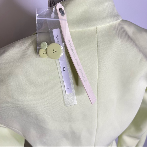 JONATHAN SIMKHAI Victoria Blazer Crepe Dress Pear - Picture 16 of 16